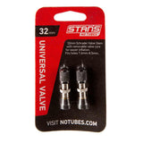 Stan's No Tubes, Valve Stems, Universal, Schrader, 32mm, 10mm base