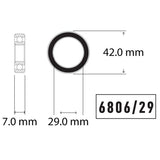 Wheels Manufacturing, SB-6804 sealed bearings, 20x32x7mm, Bag of 2