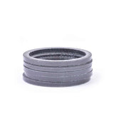 Wheels Manufacturing, Gloss Carbon, Headset Spacer, 1-1/8'', Height: 2.5mm, Carbon, Black, 5pcs