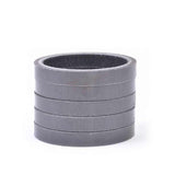 Wheels Manufacturing, Gloss Carbon, Headset Spacer, 1-1/8'', Height: 2.5mm, Carbon, Black, 5pcs