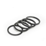Wheels Manufacturing, Headset Spacer, 1-1/8'', Height: 2.5mm/5mm/7.5mm/10mm, Aluminum, Black, 4pcs