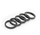 Wheels Manufacturing, Headset Spacer, 1-1/8'', Height: 2.5mm/5mm/7.5mm/10mm, Aluminum, Black, 4pcs