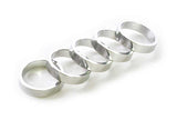 Wheels Manufacturing, Headset Spacer, 1-1/8'', Height: 2.5mm/5mm/7.5mm/10mm, Aluminum, Black, 4pcs