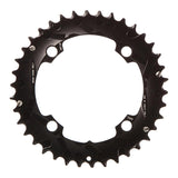 SRAM, 36T, 10 sp, BCD 104mm, 4-Bolt, Pour bashguard, Middle Chainring, For NO-PIN, Aluminum, Black, 11.6215.188.410