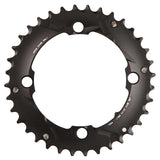 SRAM, 36T, 10 sp, BCD 104mm, 4-Bolt, Pour bashguard, Middle Chainring, For NO-PIN, Aluminum, Black, 11.6215.188.410