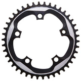 SRAM, 42T, 11sp, BCD: 110mm, 5 Bolts, X-Sync, Outer Chainring, For X-Sync, Aluminum, Grey, 11.6218.015.002