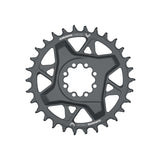 SRAM, GX Eagle T-Type DM, Chainring, Teeth: 30, Speed: 12, BCD: Direct Mount SRAM 8 Bolt, Aluminum, Grey