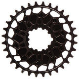 Works Components, GEO SRAM GXP, Chainring, Teeth: 30, Speed: 12, BCD: Direct Mount SRAM 3 Bolt, Front, 7075-T6 Aluminum, Black