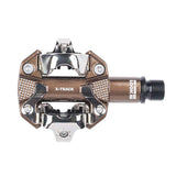 Look, X-Track Gravel Limited Edition, Pedals, Body: Aluminum, Spindle: Cr-Mo, 9/16'', Bronze, Pair