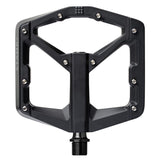 crankbrothers, STAMP 3 Large, Platform Pedals, Body: Aluminum, Spindle: Cr-Mo, 9/16'', Black, Pair