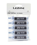 Lezyne, CO² Cartridges, Threaded, 16g, 5 units
