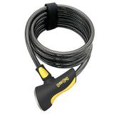 OnGuard, Doberman 8028, Coil cable with key lock, 12mm x 185cm (12mm x 6')