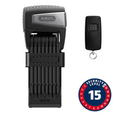 Abus, Bordo Smart X 6500A, Folding Lock, Smart, 110cm, 5mm, Black, With remote