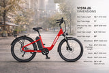 Vista 26 (15 Ah) Electric Bicycle